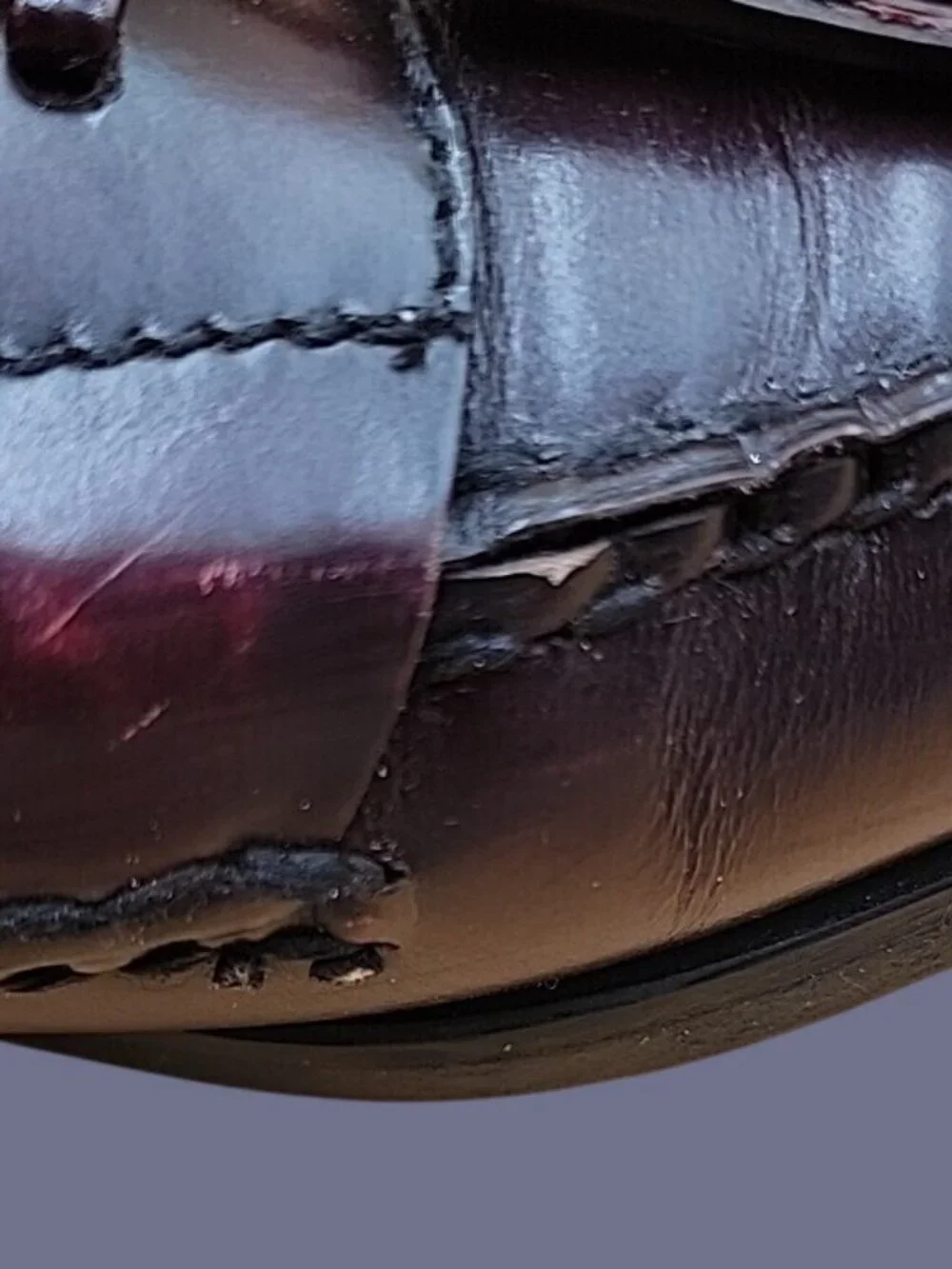Cole-Haan Men’s Burgundy Tassel Polished Leather Loafers Dress Shoes Slip On SZ8